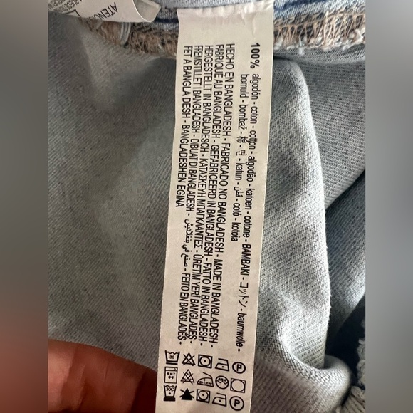 ZARA Light Wash Denim Mini Overall Dress | XS - Picture 8 of 10